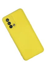 Newface Oppo A74 4G Kılıf Nano içi Kadife Silikon - Sarı - Görsel 2