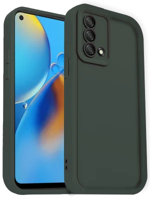 Newface Oppo A74 4G Kılıf Viera Silikon - Koyu Yeşil