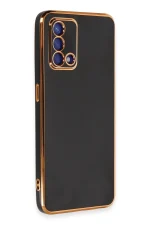 Newface Oppo A74 4G Kılıf Volet Silikon - Siyah - Görsel 2