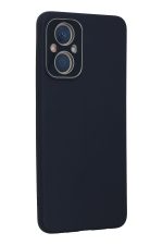 Newface Oppo A96 Kılıf Lansman Glass Kapak - Lacivert - Görsel 3