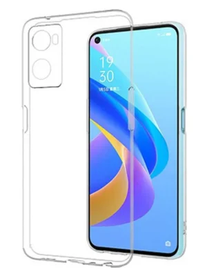Newface Oppo A96 Kılıf Lüx Şeffaf Silikon
