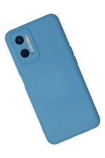 Newface Oppo A96 Kılıf Nano içi Kadife Silikon - Mavi - Görsel 2