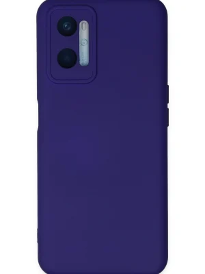 Newface Oppo A96 Kılıf Nano içi Kadife Silikon - Mor