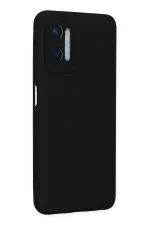 Newface Oppo A96 Kılıf Nano içi Kadife Silikon - Siyah - Görsel 3