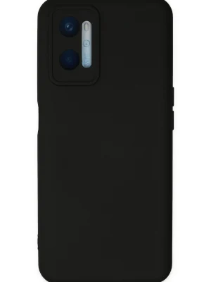Newface Oppo A96 Kılıf Nano içi Kadife Silikon - Siyah