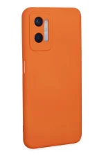 Newface Oppo A96 Kılıf Nano içi Kadife Silikon - Turuncu - Görsel 3