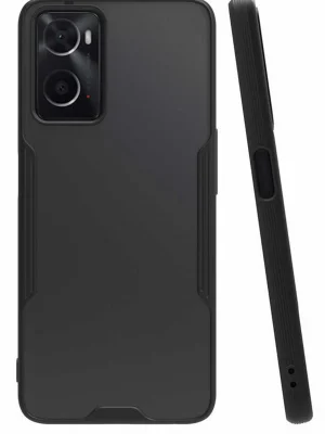 Newface Oppo A96 Kılıf Platin Silikon - Siyah