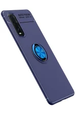 Newface Oppo Find X2 Kılıf Range Yüzüklü Silikon - Mavi - Görsel 2