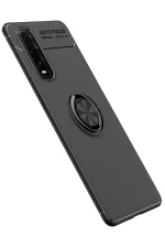 Newface Oppo Find X2 Kılıf Range Yüzüklü Silikon - Siyah - Görsel 2