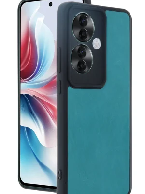 Newface Oppo Reno 11F Kılıf Aras Deri Kapak - Açık Yeşil