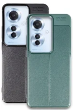 Newface Oppo Reno 11F Kılıf Auto Focus Kapak - Koyu Yeşil - Görsel 3
