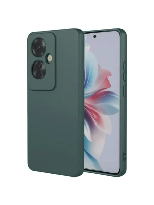 Newface Oppo Reno 11F Kılıf First Silikon - Koyu Yeşil