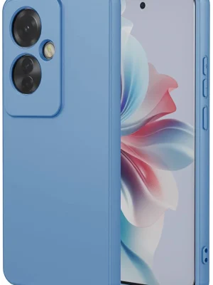 Newface Oppo Reno 11F Kılıf First Silikon - Mavi