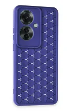 Newface Oppo Reno 11F Kılıf Petek Silikon Kapak - Lacivert - Görsel 2