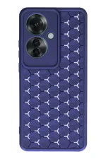 Newface Oppo Reno 11F Kılıf Petek Silikon Kapak - Lacivert