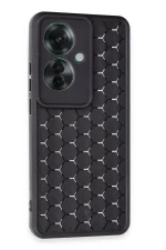 Newface Oppo Reno 11F Kılıf Petek Silikon Kapak - Siyah - Görsel 2