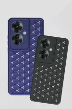 Newface Oppo Reno 11F Kılıf Petek Silikon Kapak - Siyah - Görsel 3