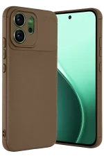Newface Oppo Reno 14 Auto Focus Karbon Kapak - Kahverengi