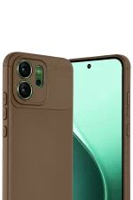 Newface Oppo Reno 14F Auto Focus Karbon Kapak - Kahverengi - Görsel 2