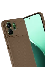 Newface Oppo Reno 14F Auto Focus Karbon Kapak - Kahverengi - Görsel 3