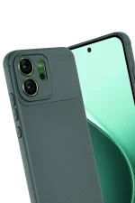 Newface Oppo Reno 14F Auto Focus Karbon Kapak - Koyu Yeşil - Görsel 3