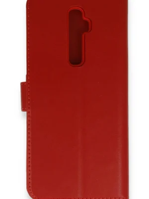 Newface Oppo Reno 2Z Kılıf Trend S Plus Kapaklı Kılıf - Kırmızı