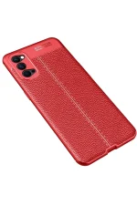 Newface Oppo Reno 4 Kılıf Auto Focus Kapak - Kırmızı - Görsel 2