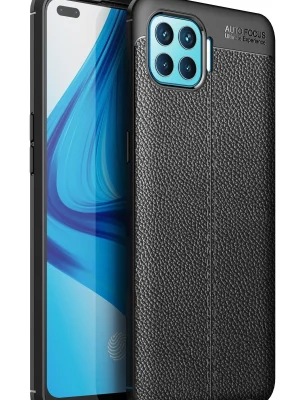 Newface Oppo Reno 4 Lite Kılıf Auto Focus Kapak - Siyah