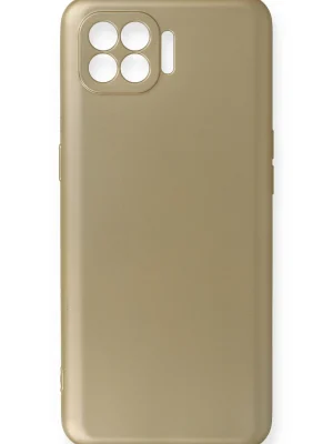 Newface Oppo Reno 4 Lite Kılıf First Silikon - Gold