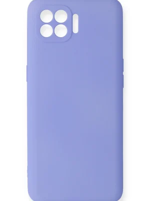 Newface Oppo Reno 4 Lite Kılıf First Silikon - Lila