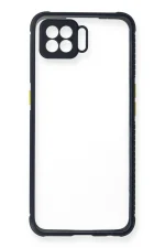 Newface Oppo Reno 4 Lite Kılıf Miami Şeffaf Silikon - Lacivert - Görsel 2