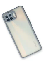 Newface Oppo Reno 4 Lite Kılıf Montreal Silikon Kapak - Gri - Görsel 2