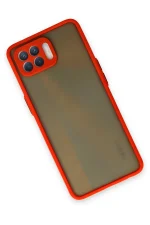 Newface Oppo Reno 4 Lite Kılıf Montreal Silikon Kapak - Kırmızı - Görsel 2