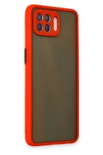 Newface Oppo Reno 4 Lite Kılıf Montreal Silikon Kapak - Kırmızı - Görsel 3