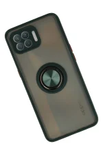 Newface Oppo Reno 4 Lite Kılıf Montreal Yüzüklü Silikon Kapak - Yeşil - Görsel 2