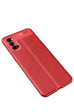 Newface Oppo Reno 4 Pro Kılıf Auto Focus Kapak - Kırmızı - Görsel 2