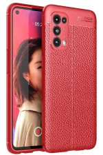 Newface Oppo Reno 5 Kılıf Auto Focus Kapak - Kırmızı