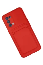 Newface Oppo Reno 5 Kılıf Kelvin Kartvizitli Silikon - Kırmızı - Görsel 2