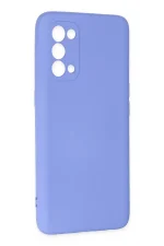 Newface Oppo Reno 5 Kılıf Nano içi Kadife Silikon - Lila - Görsel 2