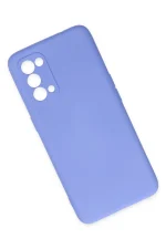 Newface Oppo Reno 5 Kılıf Nano içi Kadife Silikon - Lila - Görsel 3