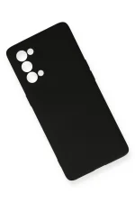 Newface Oppo Reno 5 Kılıf Nano içi Kadife Silikon - Siyah - Görsel 3