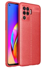Newface Oppo Reno 5 Lite Kılıf Auto Focus Kapak - Kırmızı