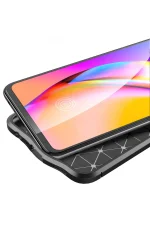 Newface Oppo Reno 5 Lite Kılıf Auto Focus Kapak - Kırmızı - Görsel 3