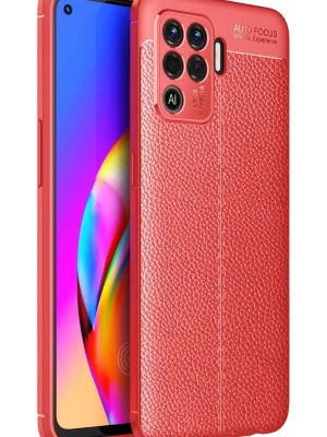 Newface Oppo Reno 5 Lite Kılıf Auto Focus Kapak - Kırmızı