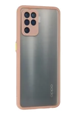 Newface Oppo Reno 5 Lite Kılıf Montreal Silikon Kapak - Pembe - Görsel 3