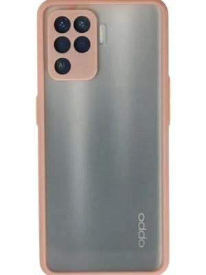 Newface Oppo Reno 5 Lite Kılıf Montreal Silikon Kapak - Pembe