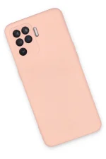 Newface Oppo Reno 5 Lite Kılıf Nano içi Kadife Silikon - Pudra - Görsel 3