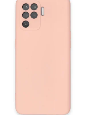 Newface Oppo Reno 5 Lite Kılıf Nano içi Kadife Silikon - Pudra