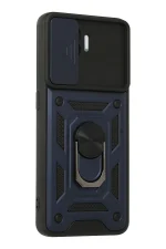 Newface Oppo Reno 5 Lite Kılıf Pars Lens Yüzüklü Silikon - Lacivert - Görsel 3