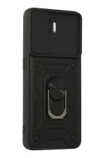 Newface Oppo Reno 5 Lite Kılıf Pars Lens Yüzüklü Silikon - Siyah - Görsel 3